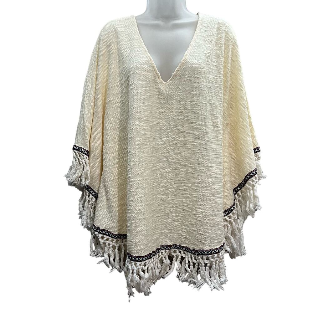 Forever 21 Cream Boho Top Size‎ Small